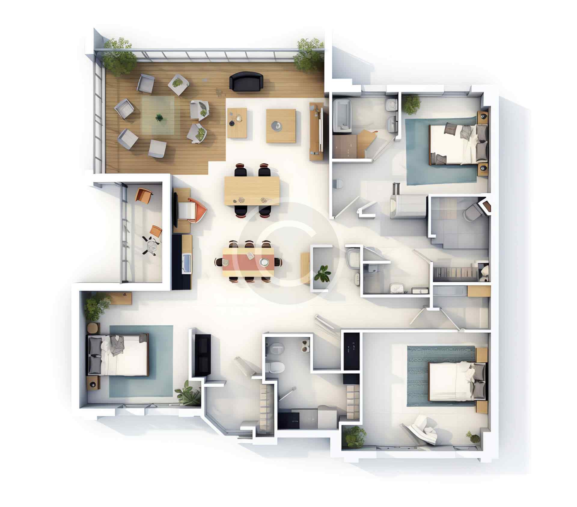 Typical house layout